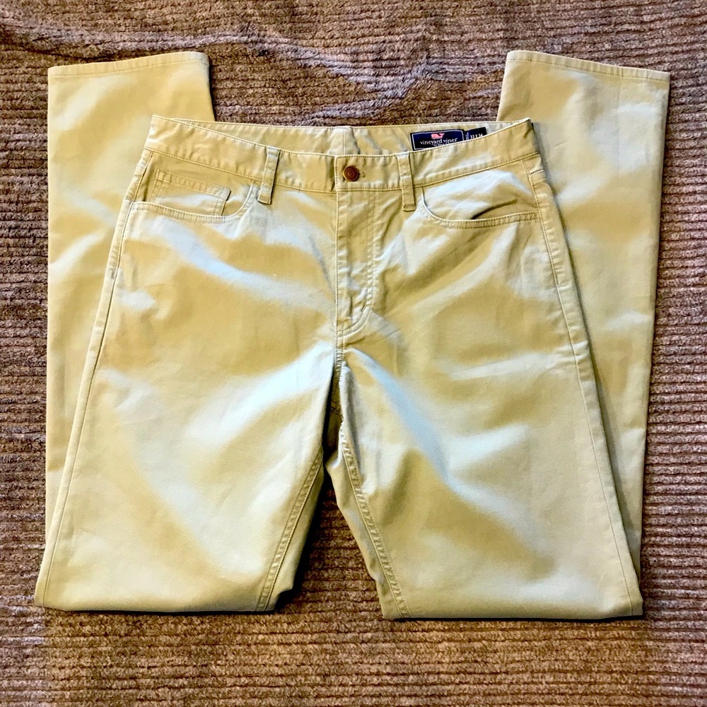 Vineyard Vines 5 Pocket Canvas Pants. Size 33x34